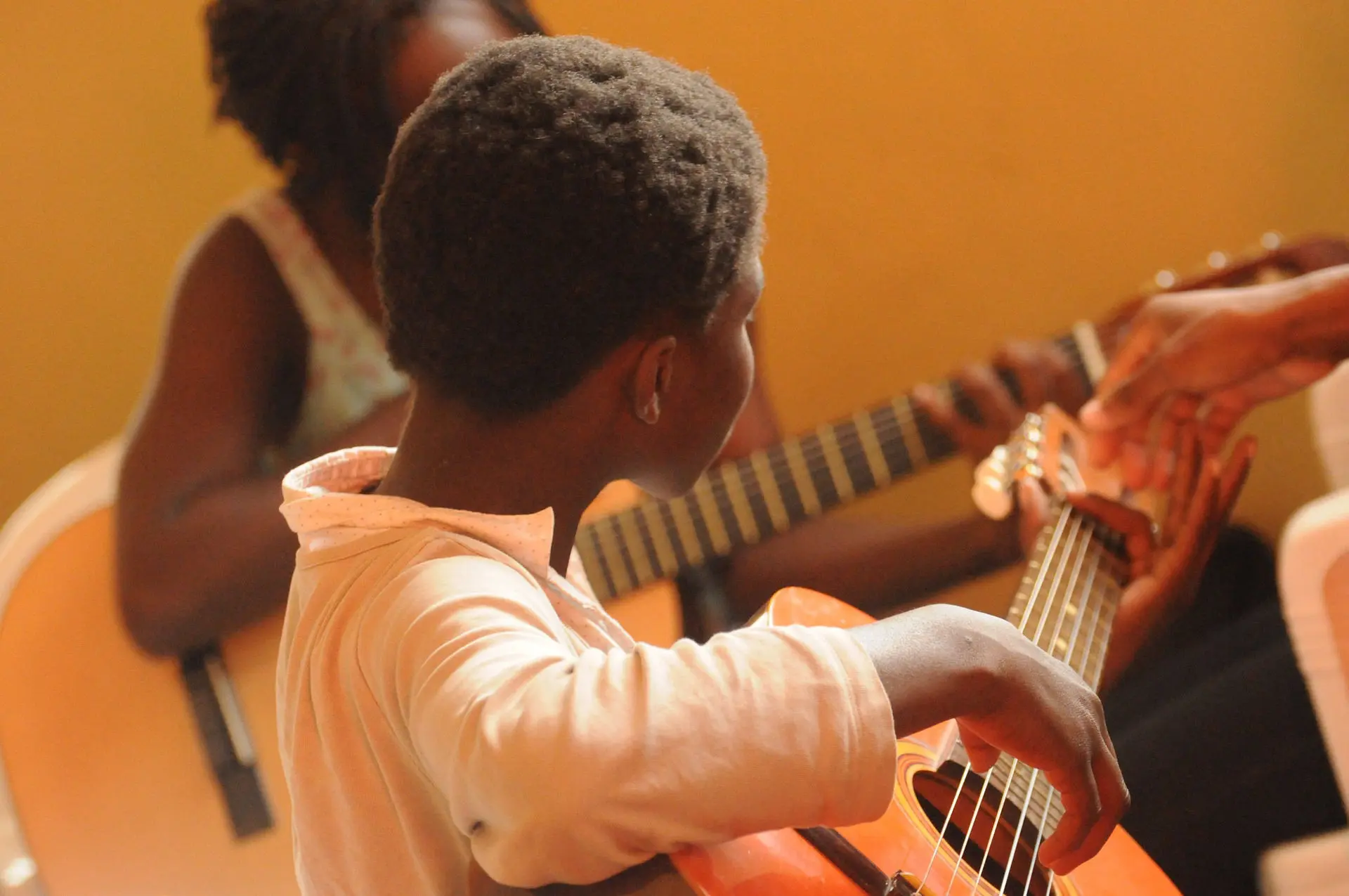 Kids Playing Guitars